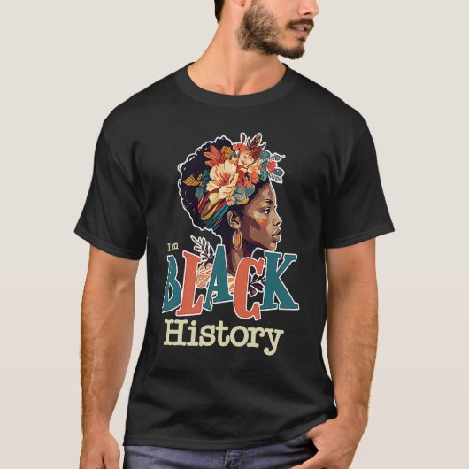 I AM Black History Month 2023 BHM African American Tシャツ (正面)