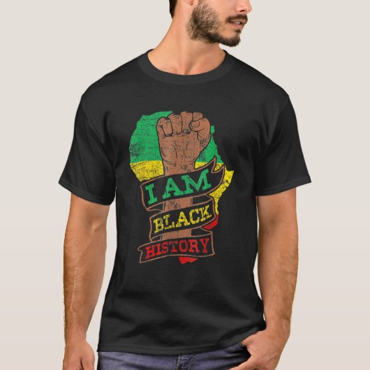 I Am Black History Month African American Black Pr Tシャツ (正面)