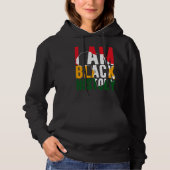 I Am Black History Month African American Pride パーカ (正面)