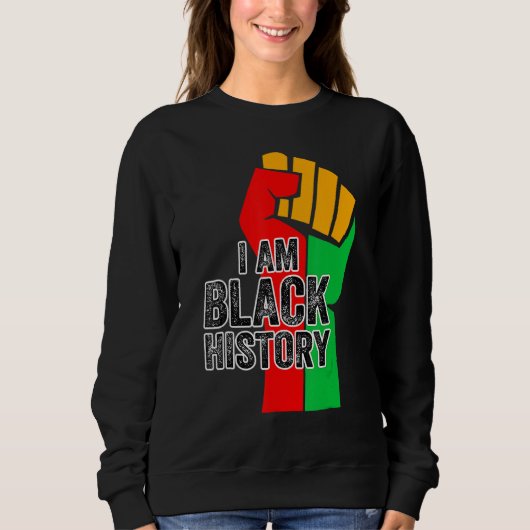 I Am Black History Month African American Pride Ce スウェットシャツ (正面)