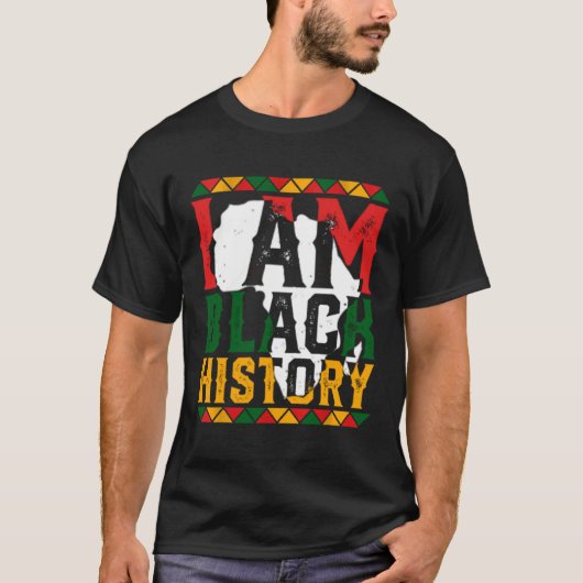 I Am Black History Month African American Pride Ce Tシャツ (正面)