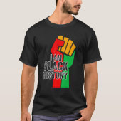 I Am Black History Month African American Pride Ce Tシャツ (正面)