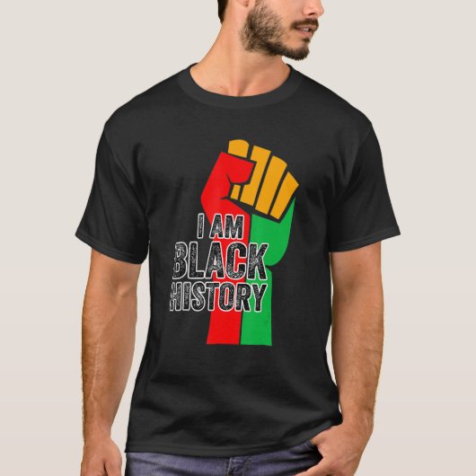 I Am Black History Month African American Pride Ce Tシャツ (正面)