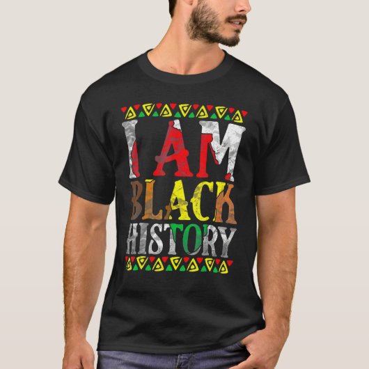 I Am Black History Month African American Pride Ce Tシャツ (正面)