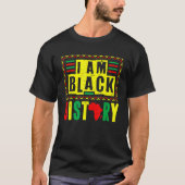 I Am Black History Month African American Pride Ce Tシャツ (正面)