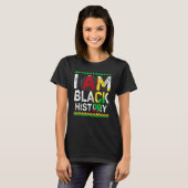 I Am Black History Month African American Pride Ce Tシャツ (正面フル)