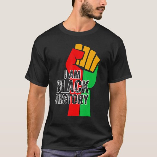 I Am Black History Month African American Pride Ce Tシャツ (正面)
