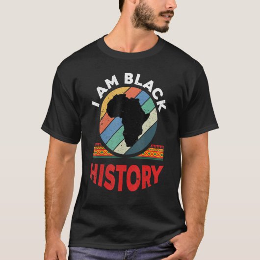 I Am Black History Month African American Pride Ce Tシャツ (正面)