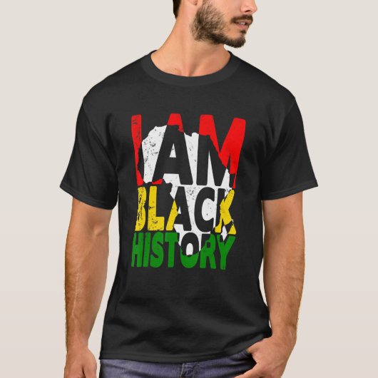 I Am Black History Month African American Pride Ce Tシャツ (正面)