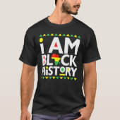 I Am Black History Month African American Pride Ce Tシャツ (正面)