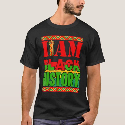 I Am Black History Month African American Pride Gi Tシャツ (正面)