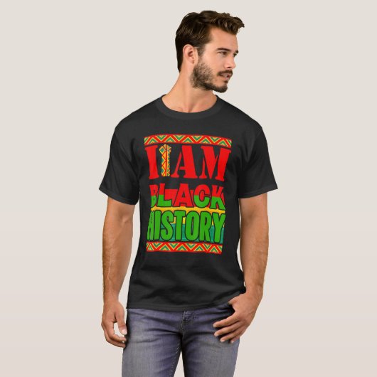 I Am Black History Month African American Pride Gi Tシャツ (正面フル)
