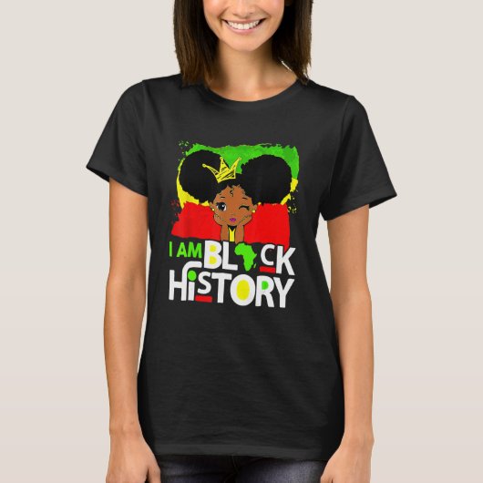 I Am Black History Month African American Pride Gi Tシャツ (正面)