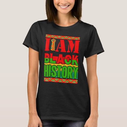 I Am Black History Month African American Pride Gi Tシャツ (正面)