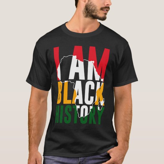 I Am Black History Month African American Pride Tシャツ (正面)
