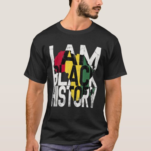 I Am Black History Month African American Pride Tシャツ (正面)