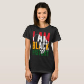 I Am Black History Month African American Pride Tシャツ (正面フル)