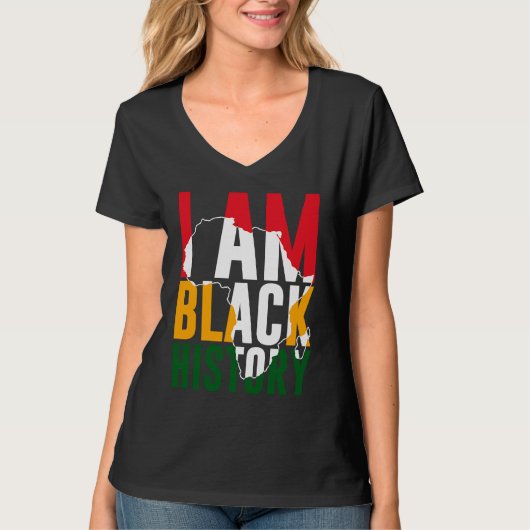 I Am Black History Month African American Pride Tシャツ (正面)