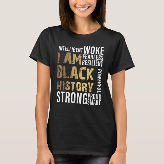I Am Black History Month Afro African Pride Boys G Tシャツ (正面)