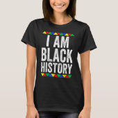 I Am Black History Month Afro African Pride Men Wo Tシャツ (正面)