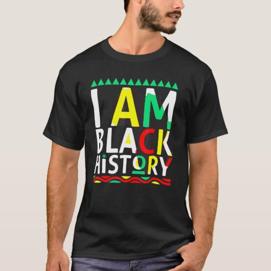 I Am Black History Month Afro African Pride Women  Tシャツ (正面)
