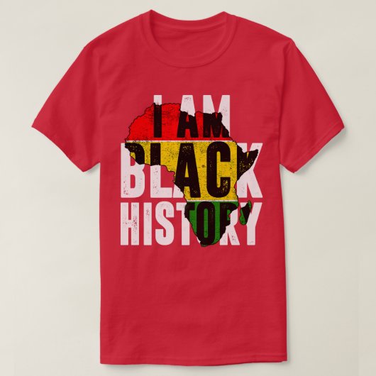 I Am Black History Month Celebration African Ameri Tシャツ (デザイン正面)