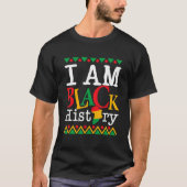 I Am Black History Month Melanin BLM African Ameri Tシャツ (正面)