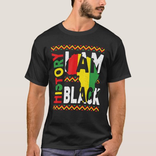 I Am Black History Month Melanin Pride African Ame Tシャツ (正面)