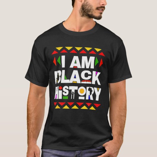 I Am Black History Month Tee Feb 2023アフリカンアメル Tシャツ (正面)