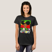I Am Black History Queen Melanin Afro African Prid Tシャツ (正面フル)