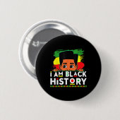 I Am Black History Shirt For Kids Boys Black Histo 缶バッジ (正面&裏面)