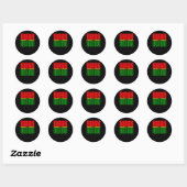 I Am Black History Sticker4 ラウンドシール (シート)