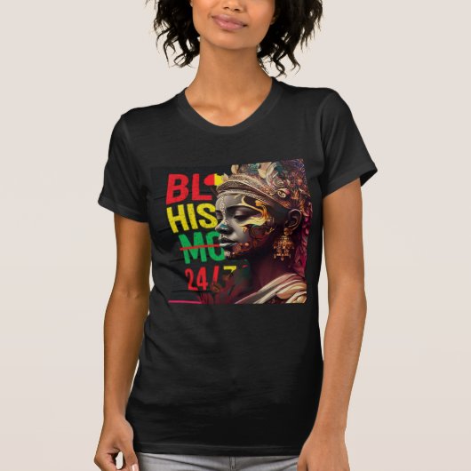 I am Black History Svg, Black history month Svg, Tシャツ (正面)