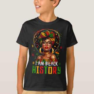 I Am Black History Women Girl Black History Month  Tシャツ