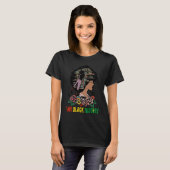 I AM BLACK HISTORY Women Girls Black Queen Month H Tシャツ (正面フル)