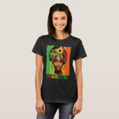 I AM BLACK HISTORY Women Girls Black Queen Month H Tシャツ (正面フル)