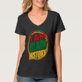 I AM BLACK HISTORY Women Girls Month History Tシャツ (正面)
