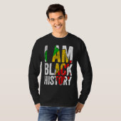 I Am Black History Women Men African American Gra Tシャツ (正面フル)