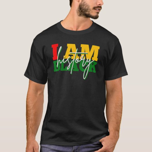 I Am Black Woman Black History Month Educated Blac Tシャツ (正面)