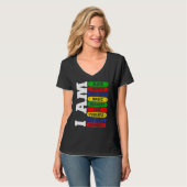 I Am Black Woman Educated Melanin Black History Mo Tシャツ (正面フル)