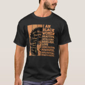 I Am Black Women Black History Month African Ameri Tシャツ (正面)