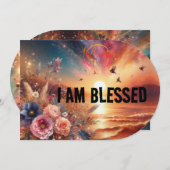  I am blessed  backpack  招待状 (正面/裏面)