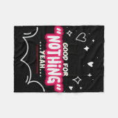 I Am Both Happening and Non-Happening フリースブランケット (正面(横))