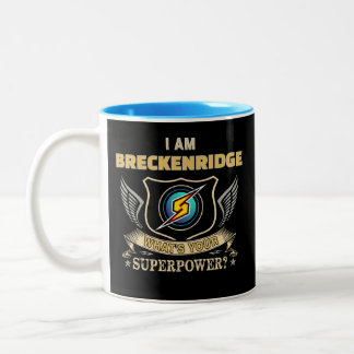 I Am BRECKENRIDGE What's Your Superpower ツートーンマグカップ