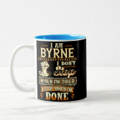 I Am Byrne. I Don't Stop When I'm Tired ツートーンマグカップ (左)