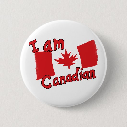 I am Canadianボタン 缶バッジ (正面)