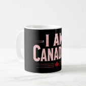 I Am Canadian – 国民プライド、愛国声明 コーヒーマグカップ (正面左)