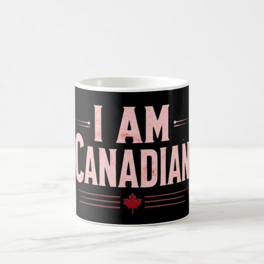 I Am Canadian – 国民プライド、愛国声明 コーヒーマグカップ (中央)