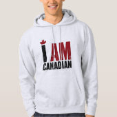 I Am Canadian - Patriotic Statement & Maple leaf パーカ (正面)