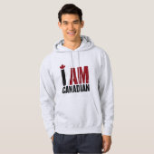 I Am Canadian - Patriotic Statement & Maple leaf パーカ (正面フル)